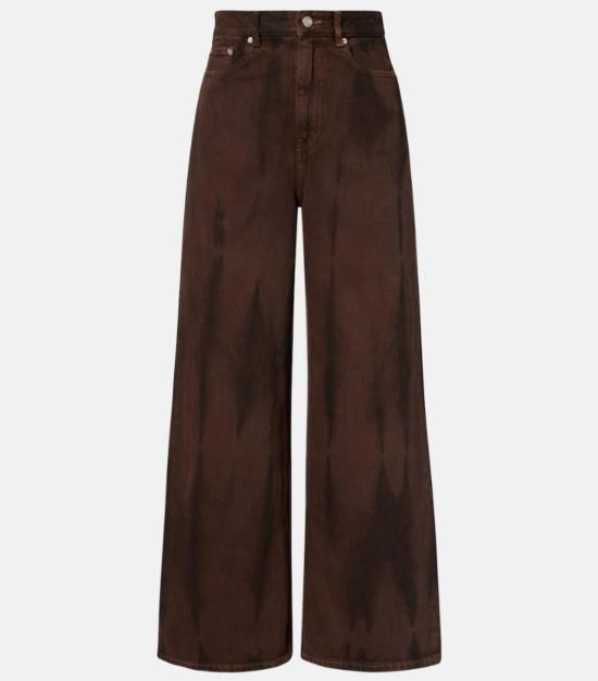  가니 데님 원피스 오버다이드 헤비 데님 배기 진 - GANNI