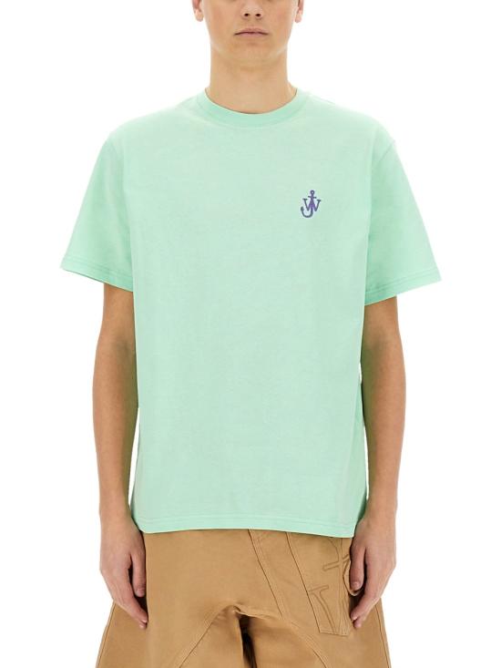 25SS JW앤더슨 앵커 자수 티셔츠 JT0257 PG1510520 GREEN