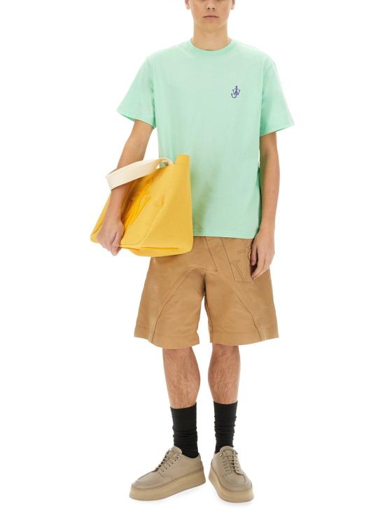 25SS JW앤더슨 앵커 자수 티셔츠 JT0257 PG1510520 GREEN - JW ANDERSON