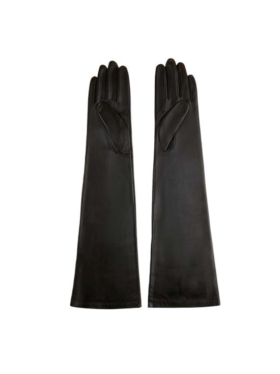  리비아나 콘티 장갑 롱 레더 글러브 웜 블랙 - LIVIANA CONTI