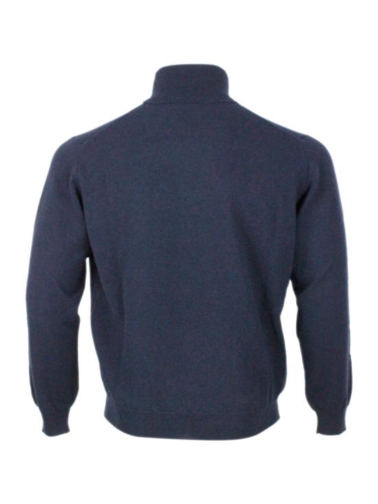 25FW 필리포 드 로렌티스 터틀넥 DV1MLCA12R 891 Blu oltremare - FILIPPO DE LAURENTIIS