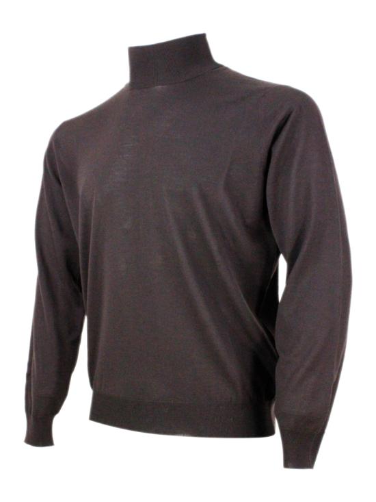 25FW 필리포 드 로렌티스 터틀넥 DV1MLRM16R 289 Brown - FILIPPO DE LAURENTIIS