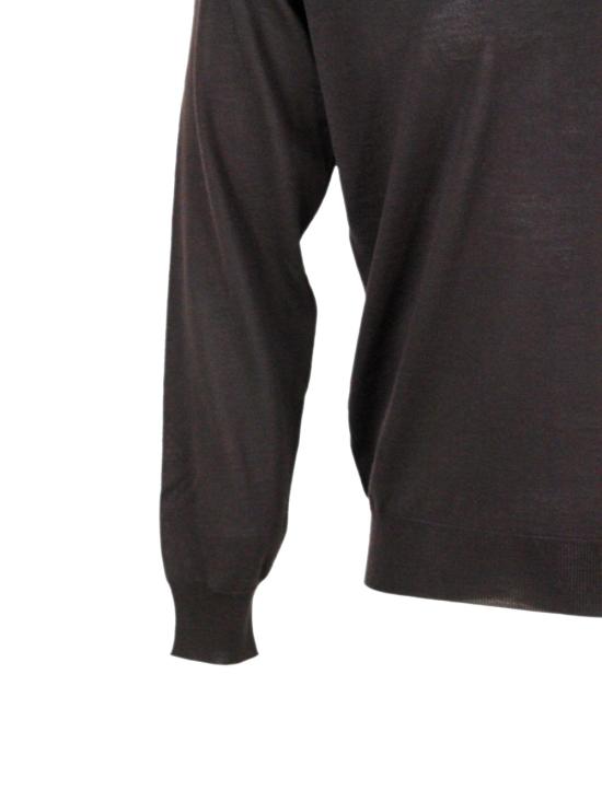 25FW 필리포 드 로렌티스 터틀넥 DV1MLRM16R 289 Brown - FILIPPO DE LAURENTIIS