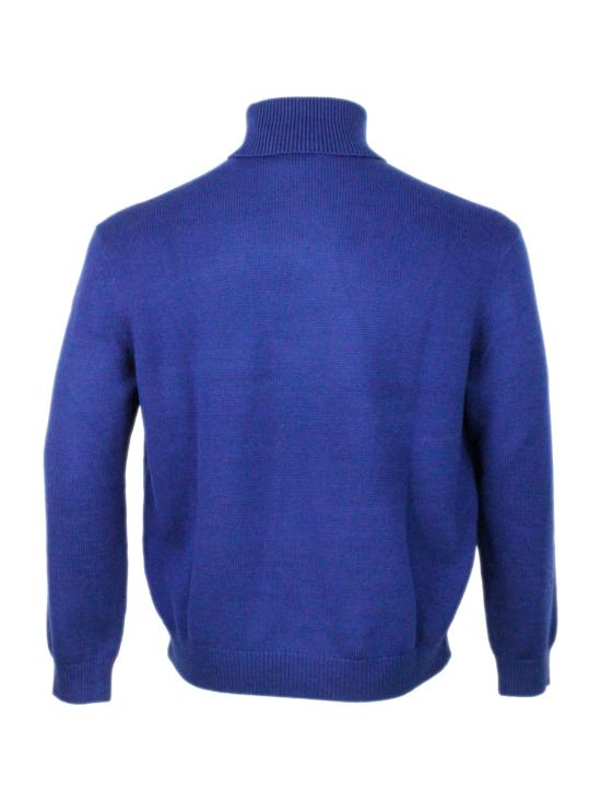 25FW 알마니 터틀넥 XM001917AF14008 O7003 Blue - ARMANI