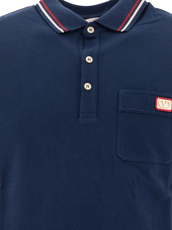 25SS 발렌티노 가라바니 폴로 티셔츠 6V3MH01KAQJ D51 BLUE - VALENTINO GARAVANI