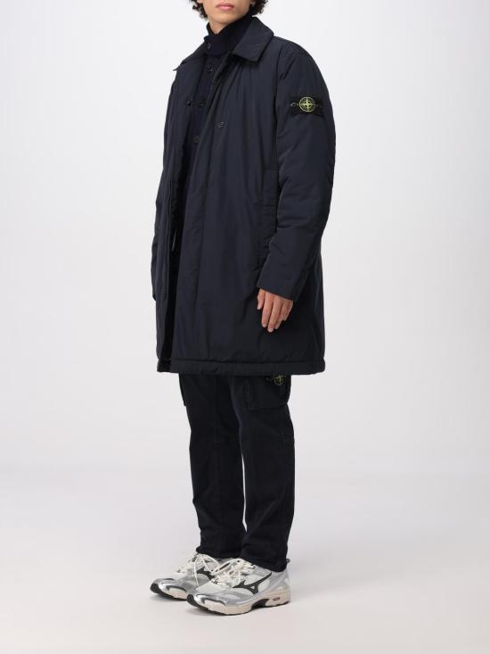 25FW 스톤 아일랜드 마이크로 트윌 패디드 카코트  7100007S0026 V0020 Blue - STONE ISLAND