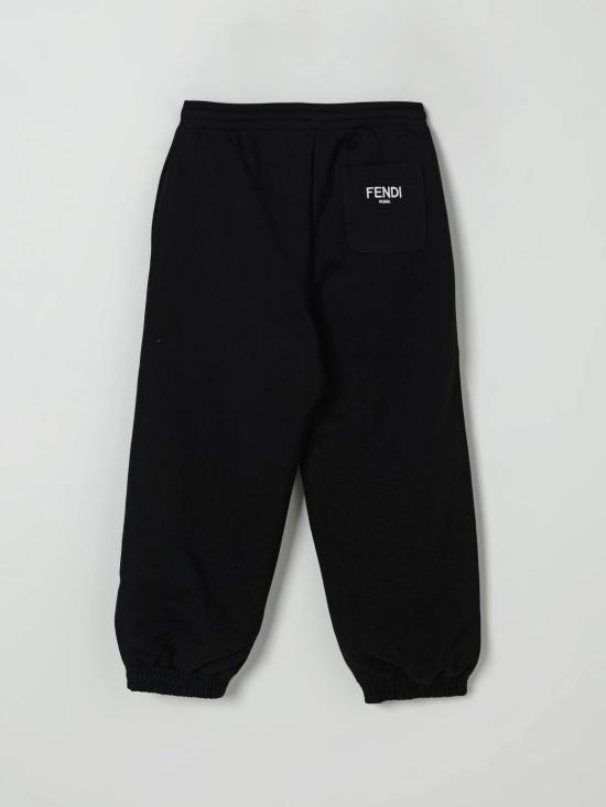 25FW [키즈] 펜디 트레이닝/조거 팬츠 JUF065AJ2U F11FU Black - FENDI