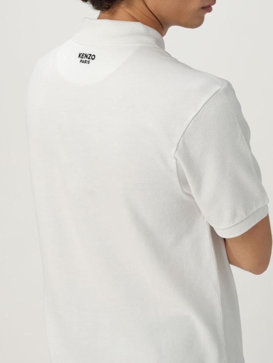 25FW 겐조 폴로 티셔츠 FF65PO1534PU 02 White - KENZO