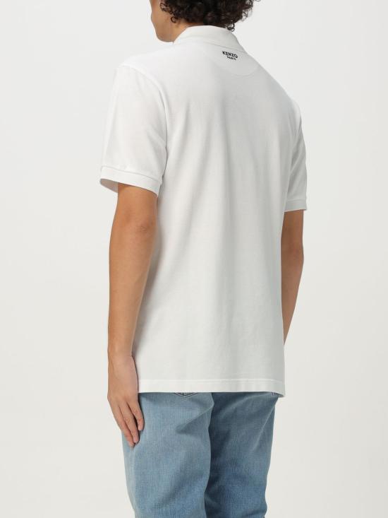 25FW 겐조 폴로 티셔츠 FF65PO1534PU 02 White - KENZO