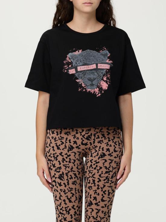 25FW 엠포리오 아르마니 반팔 티셔츠 7W000663AF12957 UC001 Black