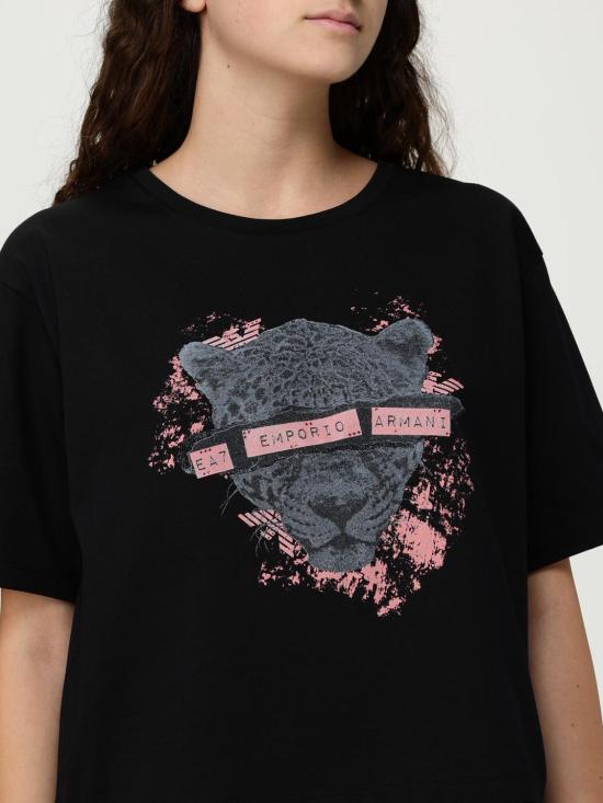 25FW 엠포리오 아르마니 반팔 티셔츠 7W000663AF12957 UC001 Black - EMPORIO ARMANI