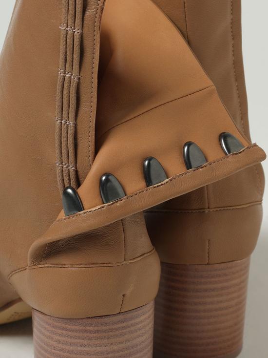 25FW 마르지엘라 타비 빈티지 레더 부츠 S58WU0246P3753 T4091 Safari - MAISON MARGIELA