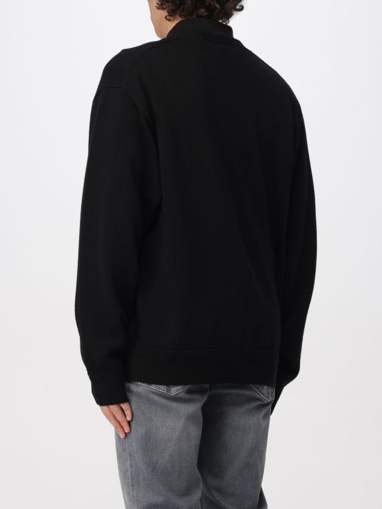 25FW 겐조 보크 플라워 자수 울 가디건 FF65CA7593LB 99J Black - KENZO