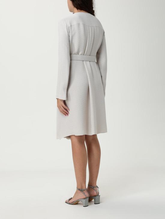 25FW 엠포리오 아르마니 미디 원피스 EW002310TE15812 F1028 Ivory - EMPORIO ARMANI