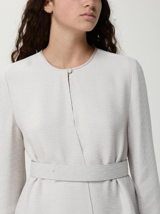 25FW 엠포리오 아르마니 미디 원피스 EW002310TE15812 F1028 Ivory - EMPORIO ARMANI