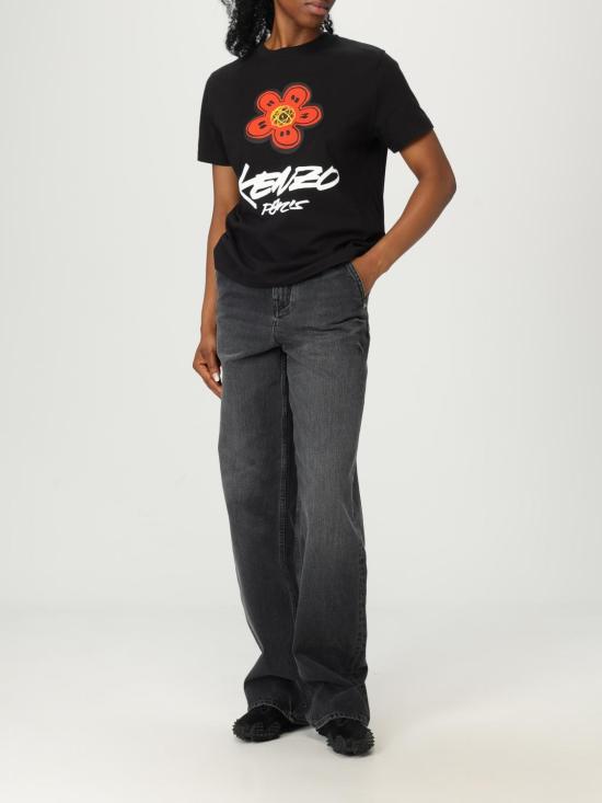 25FW 겐조 반팔 티셔츠 FF62TS3564SG 99J Black - KENZO