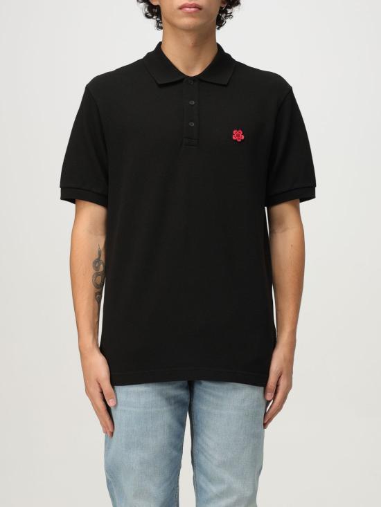 25FW 겐조 폴로 티셔츠 FF65PO1534PU 99J Black