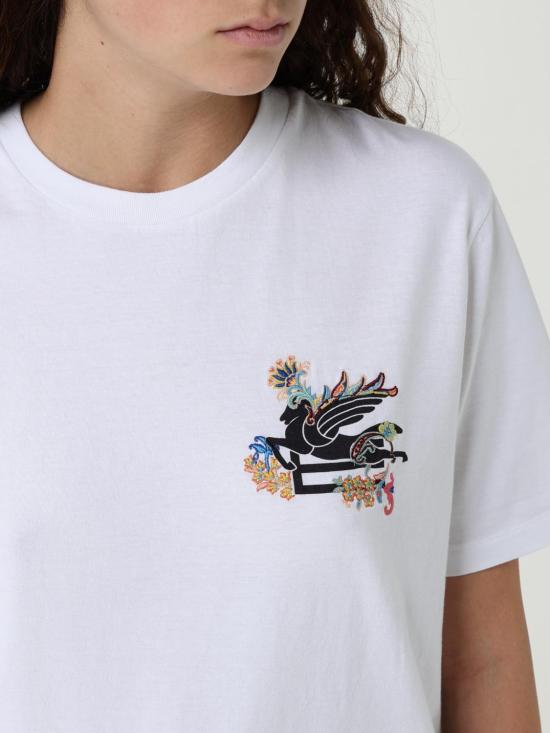 25FW 에트로 반팔 티셔츠 WRMA0005AR362 W0001 White - ETRO