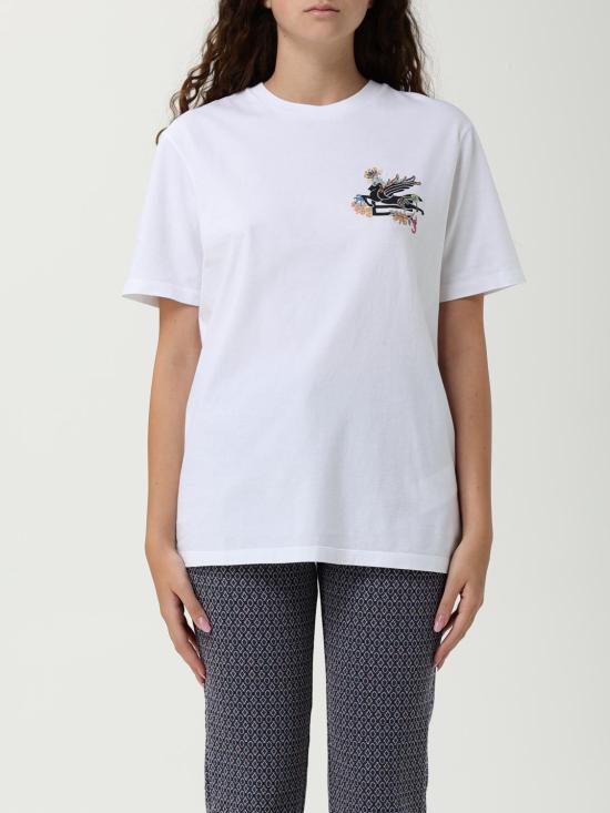 25FW 에트로 반팔 티셔츠 WRMA0005AR362 W0001 White