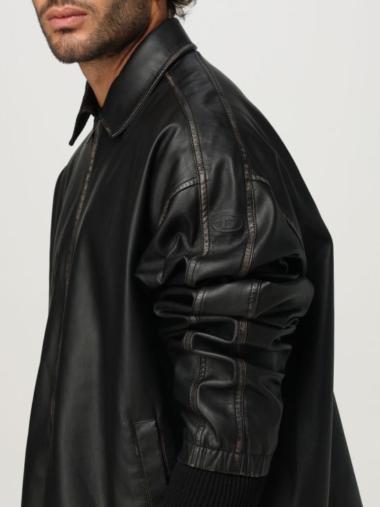 25FW 디젤 가죽 자켓 A192790LHBE 9XX Black - DIESEL