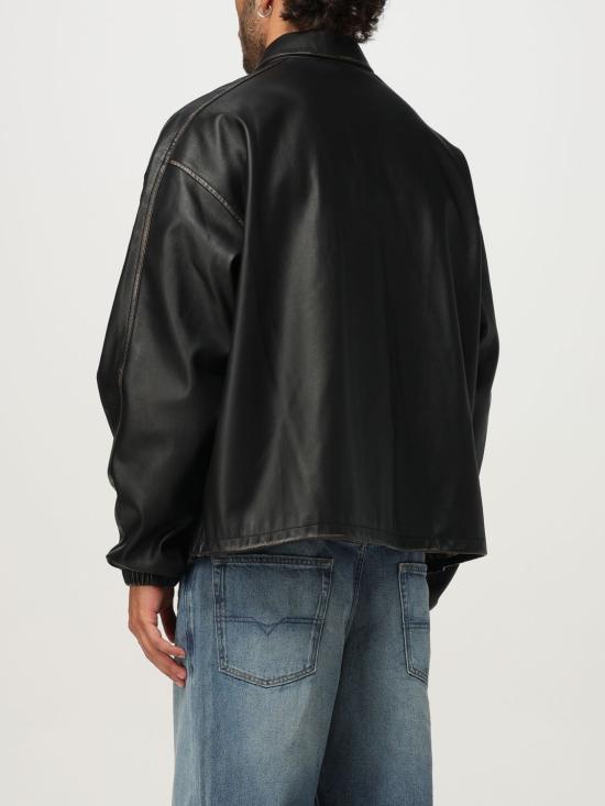 25FW 디젤 가죽 자켓 A192790LHBE 9XX Black - DIESEL