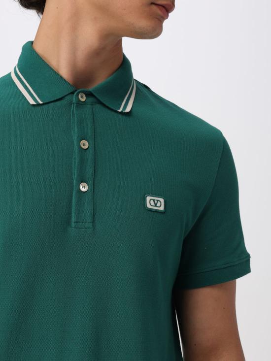 25FW 발렌티노 가라바니 폴로 티셔츠 7V3MH01KAQK CN3 Green - VALENTINO GARAVANI