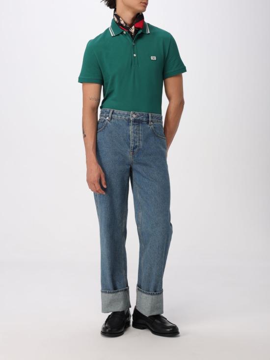 25FW 발렌티노 가라바니 폴로 티셔츠 7V3MH01KAQK CN3 Green - VALENTINO GARAVANI