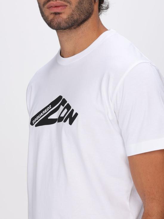 25FW 디스퀘어드2 반팔 티셔츠 S79GC0116D20020 100 White - DSQUARED2