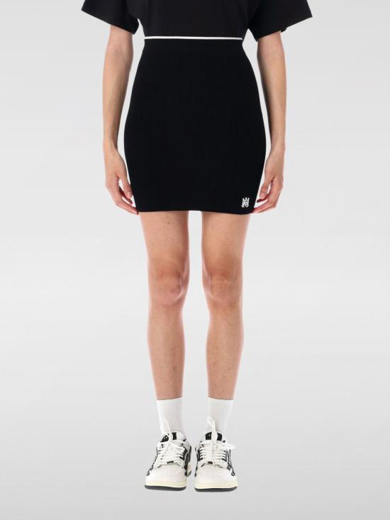 25FW 아미리 숏 스커트 AWKNKR1019 Black