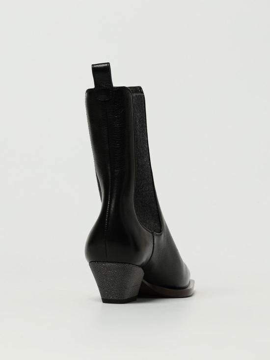 25FW 브루넬로 쿠치넬리 뮬/슬리퍼 MZORC3050P C101 Black - BRUNELLO CUCINELLI