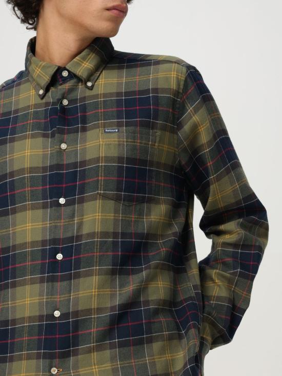25FW 바버 긴팔 셔츠 MSH4991 TN52 Green - BARBOUR