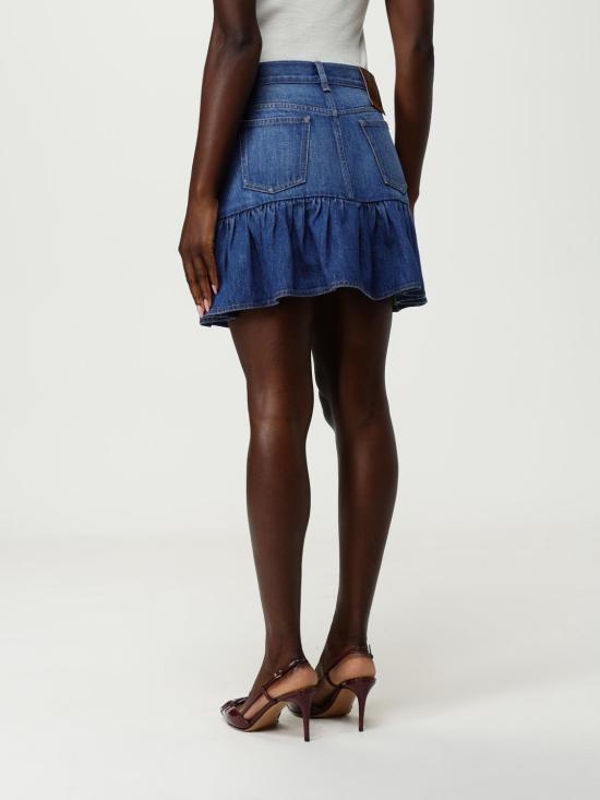 25FW 발렌티노 가라바니 숏 스커트 7B3DD20L9KH 558 Blue - VALENTINO GARAVANI