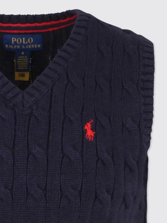 25FW [키즈] 폴로 랄프로렌 베스트 323702300 026 Navy - POLO RALPH LAUREN