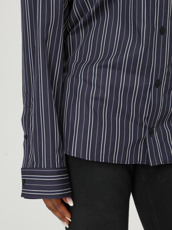 25FW 발렌시아가 블라우스 839277TSM14 8209 Navy - BALENCIAGA