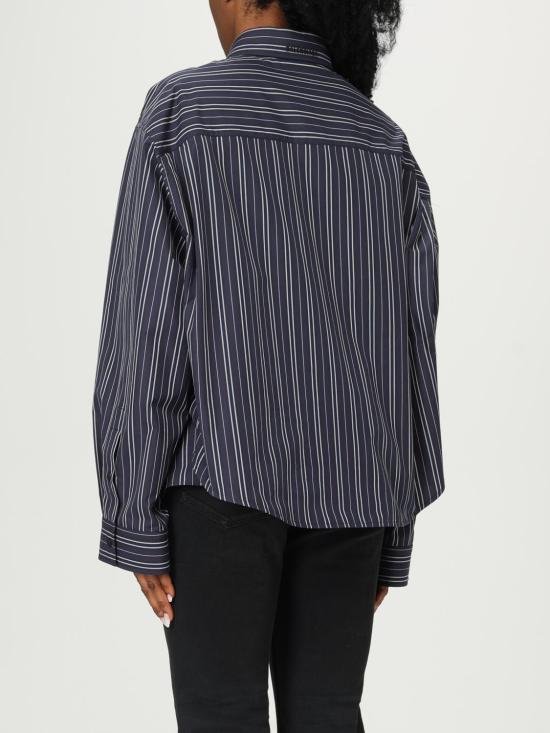 25FW 발렌시아가 블라우스 839277TSM14 8209 Navy - BALENCIAGA