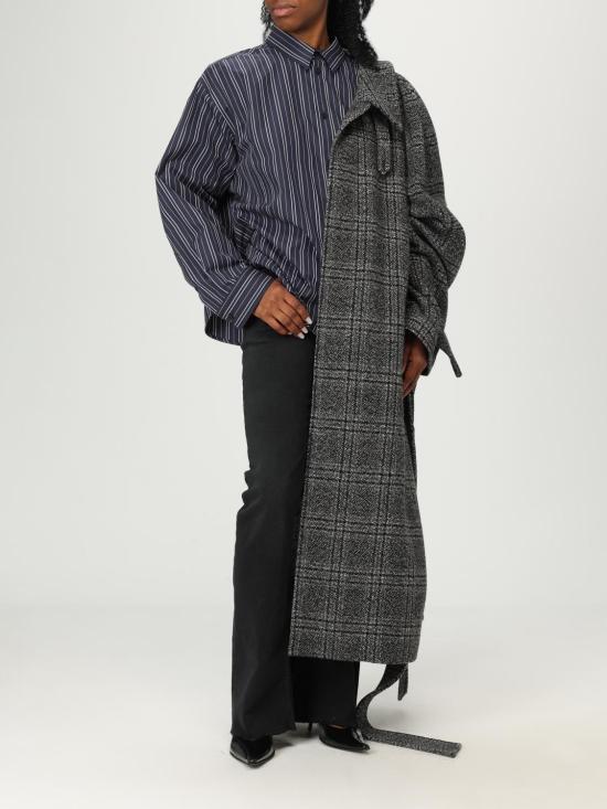 25FW 발렌시아가 블라우스 839277TSM14 8209 Navy - BALENCIAGA