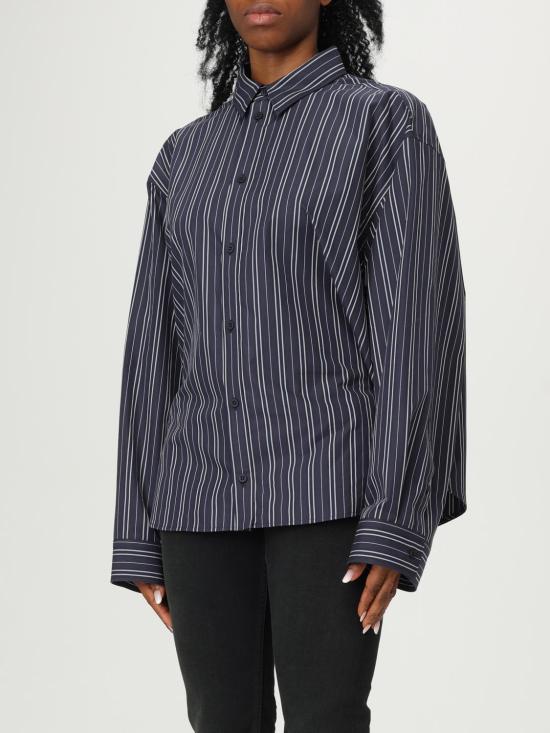 25FW 발렌시아가 블라우스 839277TSM14 8209 Navy - BALENCIAGA