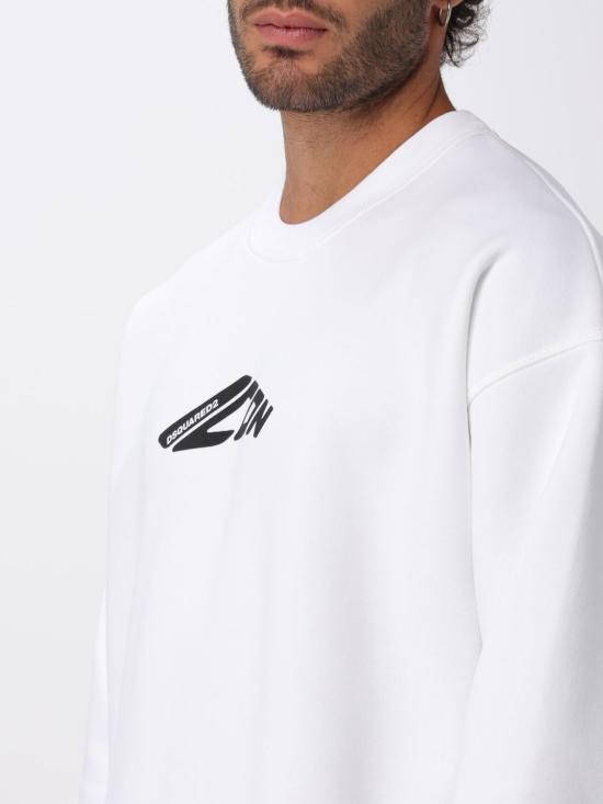 25FW 디스퀘어드2 긴팔 티셔츠 S79GU0136D25007 100 White - DSQUARED2