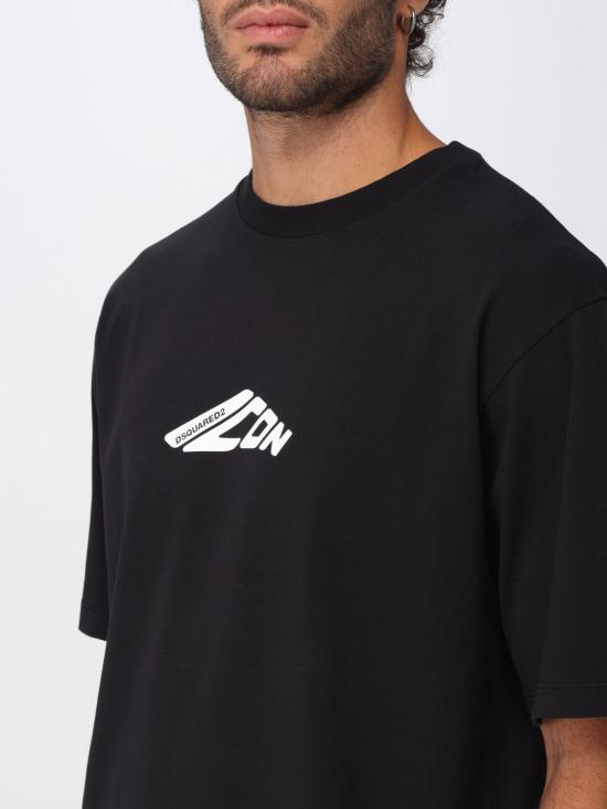 25FW 디스퀘어드2 반팔 티셔츠 S79GC0096D20033 900 Black - DSQUARED2