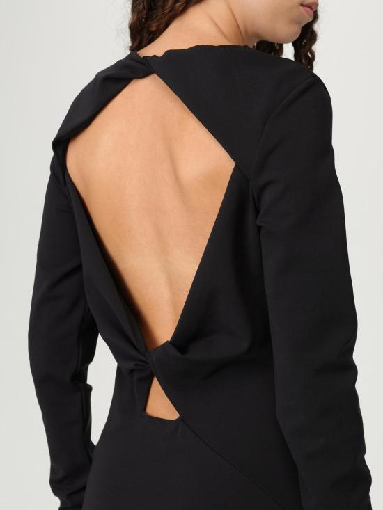 25FW 엠포리오 아르마니 롱 원피스 EW002000AF16065 UC001 Black - EMPORIO ARMANI
