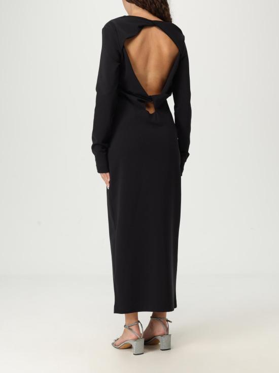 25FW 엠포리오 아르마니 롱 원피스 EW002000AF16065 UC001 Black - EMPORIO ARMANI