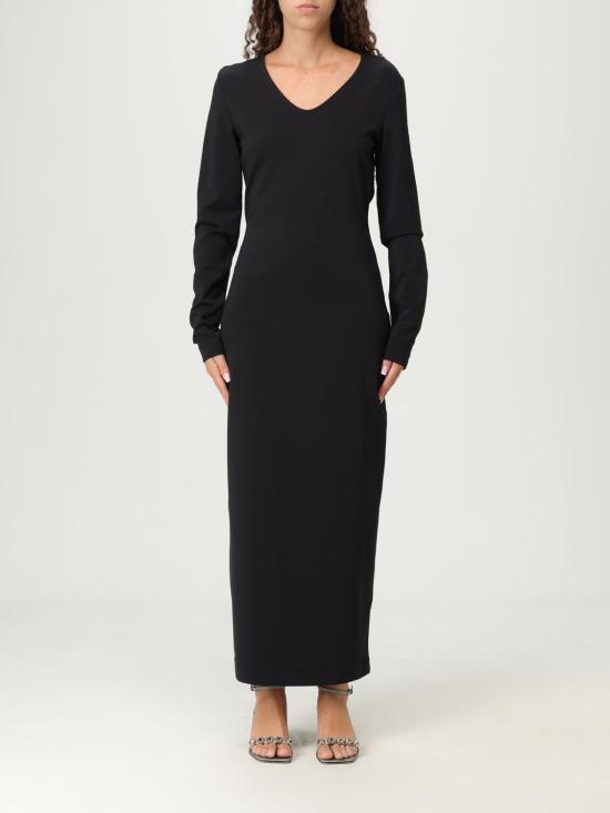 25FW 엠포리오 아르마니 롱 원피스 EW002000AF16065 UC001 Black