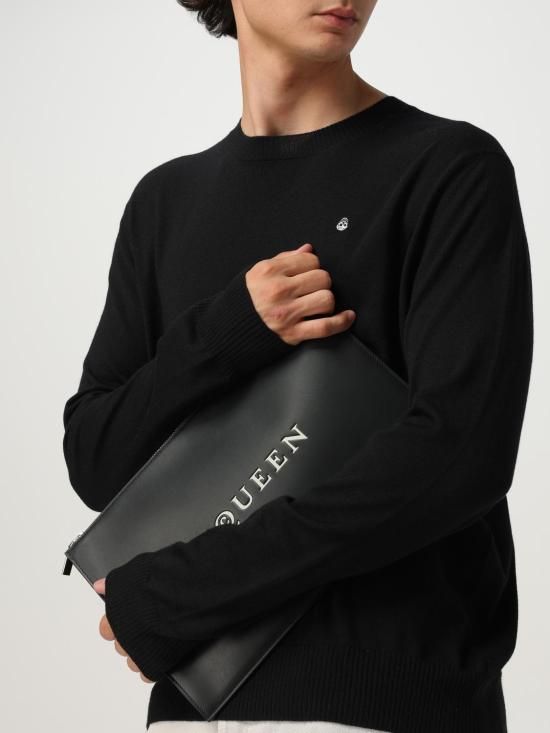 25FW 알렉산더 맥퀸 클러치/파우치 8361481AAU6 1080 Black - ALEXANDER MCQUEEN