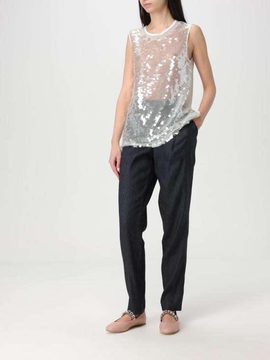 25FW 로레나안토니아찌 민소매 티셔츠 P2579TS01F4868 1160 White - LORENA ANTONIAZZI