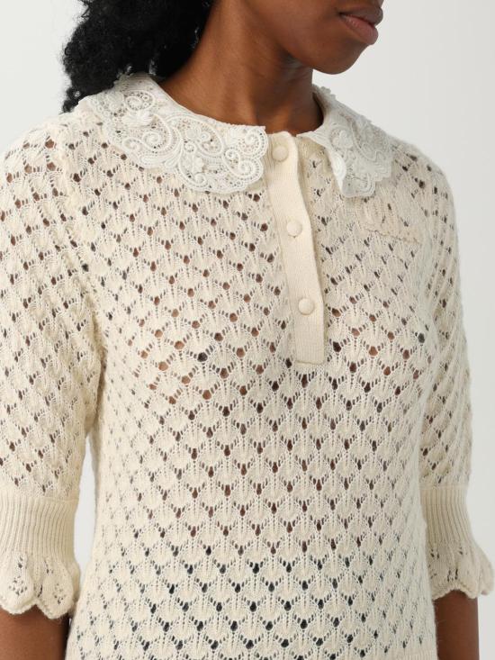 25FW 끌로에 반팔 티셔츠 CH25AMP47590 107 White - CHLOE