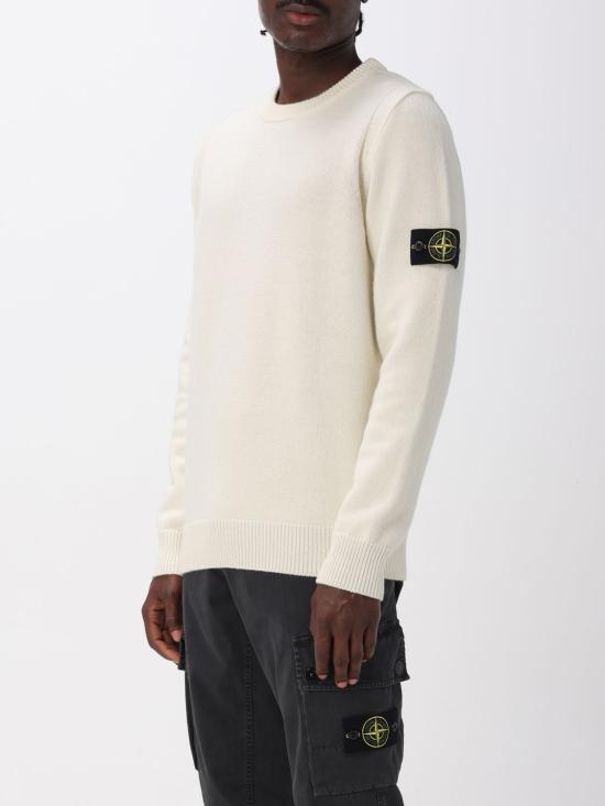 25FW 스톤 아일랜드 스웨터 5100072S00A3 V0093 Ivory - STONE ISLAND