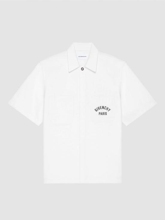 25FW 지방시 반팔 셔츠 BM615H164P 105 Ivory