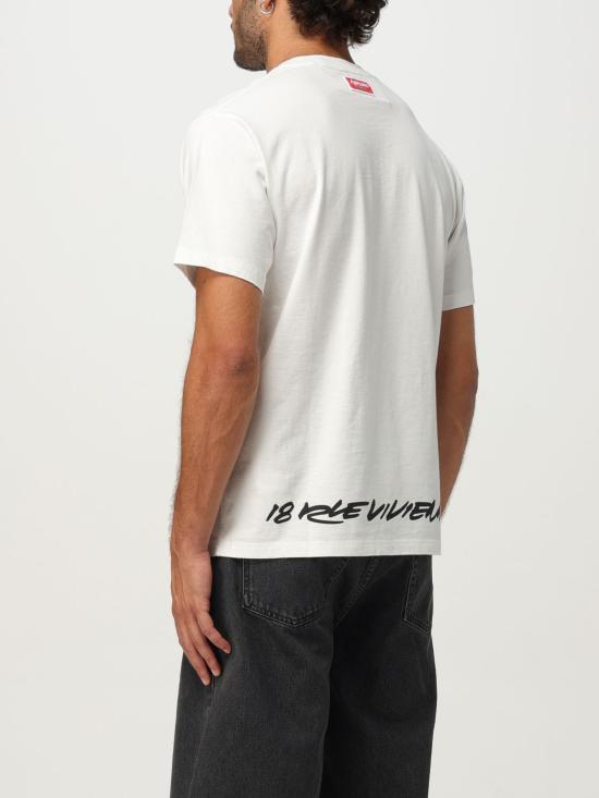 25FW 겐조 반팔 티셔츠 FF65TS2524SG 02 White - KENZO