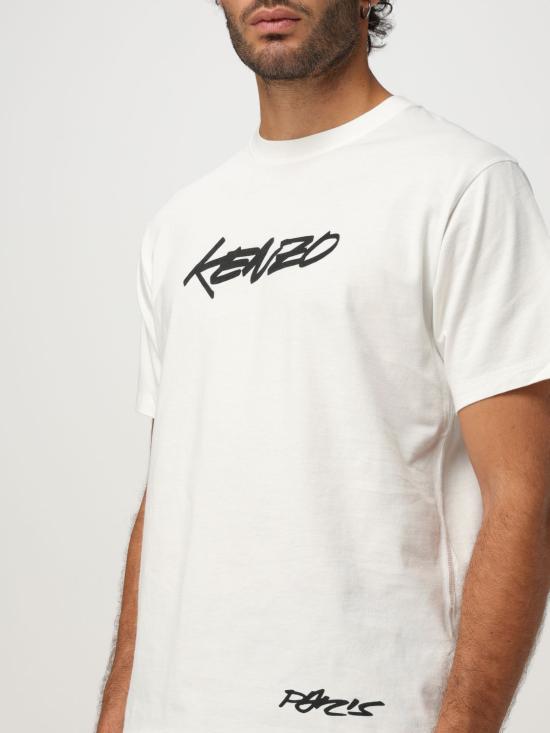 25FW 겐조 반팔 티셔츠 FF65TS2524SG 02 White - KENZO