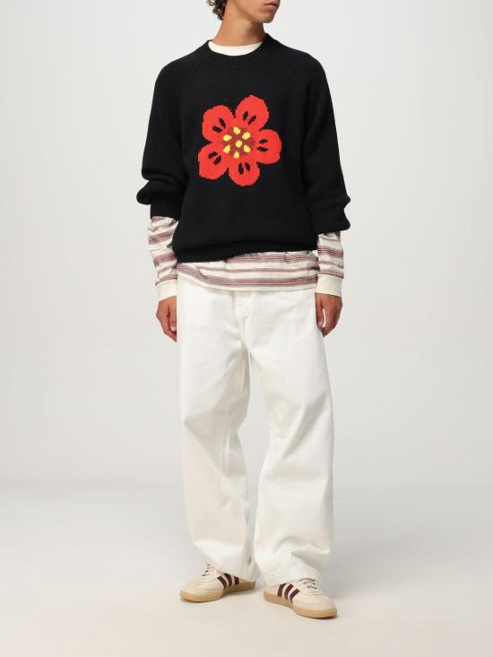 25FW 겐조 긴팔 티셔츠 FF65TL3554SC 02 White - KENZO